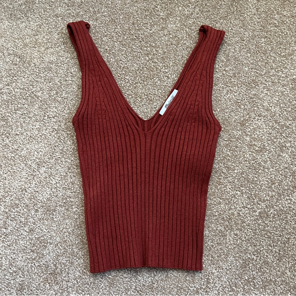 Madewell V Neck Sweater Tank